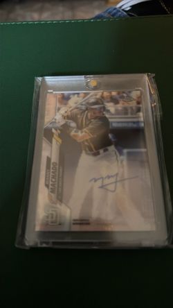 Manny machado autograph signed baseball card