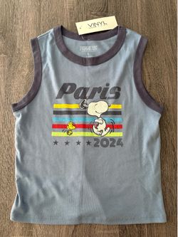 Snoopy Paris Olympics tank top Large