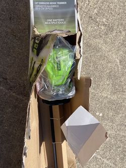 Green works 80 V 24 inch cordless hedge trimmer