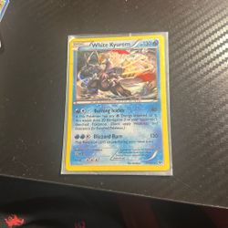 White Kyurem Pokemon Card 