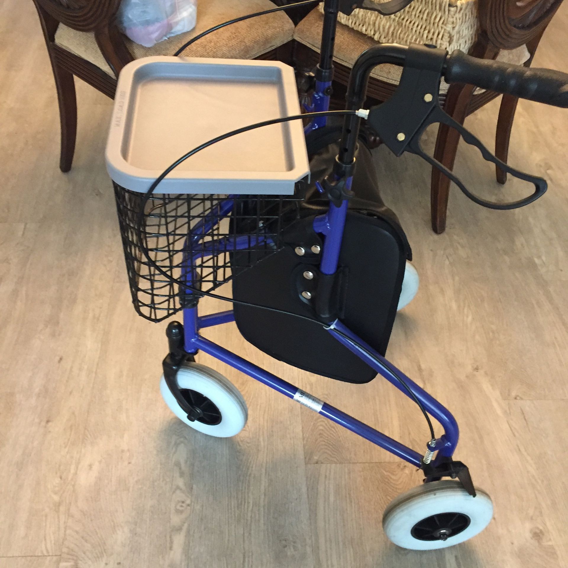 Big Wheel Walker With Basket And Storage Bag