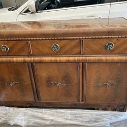 Vintage Wooden Sideboard Or Buffet