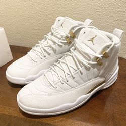 RARE Jordan 12 OVO / White-Cream-Gold / Size 9.5 / Excellent Condition / StockX Authenticated / Going Prices Posted For Reference / Pickup