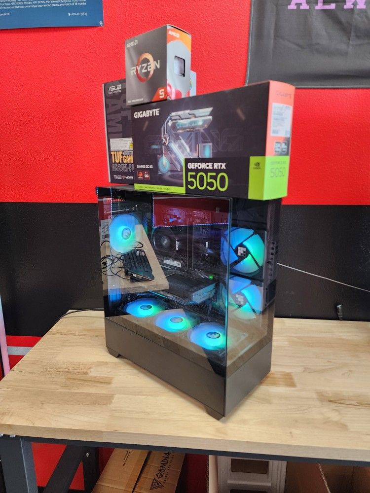 RTX 5050 Custom Gaming PC. Only $50 Down With No Credit Financing!