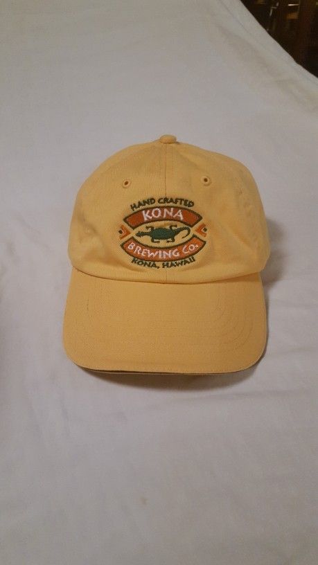 Cap Hat Kona Brewing Company Hawaii Strapback One Size Yellow