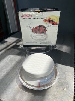 Sunbeam Mechanical Kitchen and Food Weighing Scale with Tray, Weighs up to 5Ibs