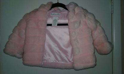 Coat super soft faux fur soft pink