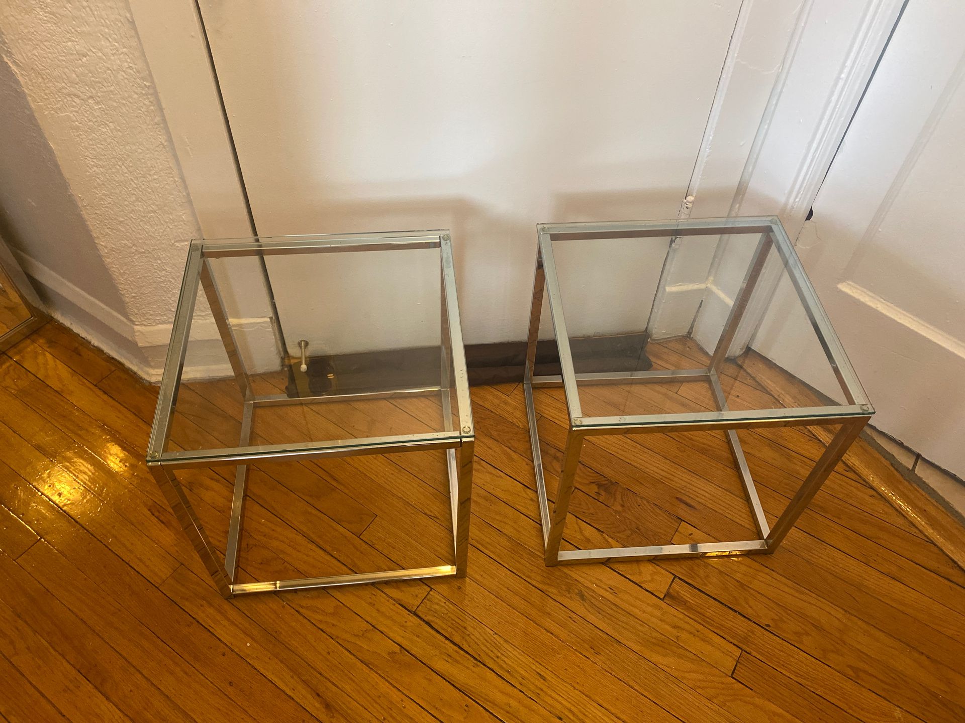 Set of Glass End tables