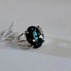 TRENDSETTER POLISHED MILLEFIORE MURANO STYLE NEW SIZE 8 RING