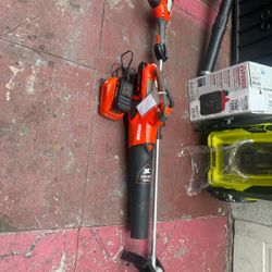 Echo 56V Cordless Battery 16 in. String Trimmer and 151 MPH 526 CFM Blower Combo Kit w/ 2.5Ah Battery and Charger (2-Tool)