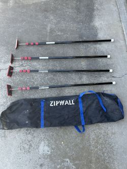 Zip Wall Dust Barrier Poles