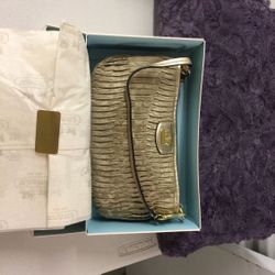 Coach Madison Gathered Purse/Clutch NEW