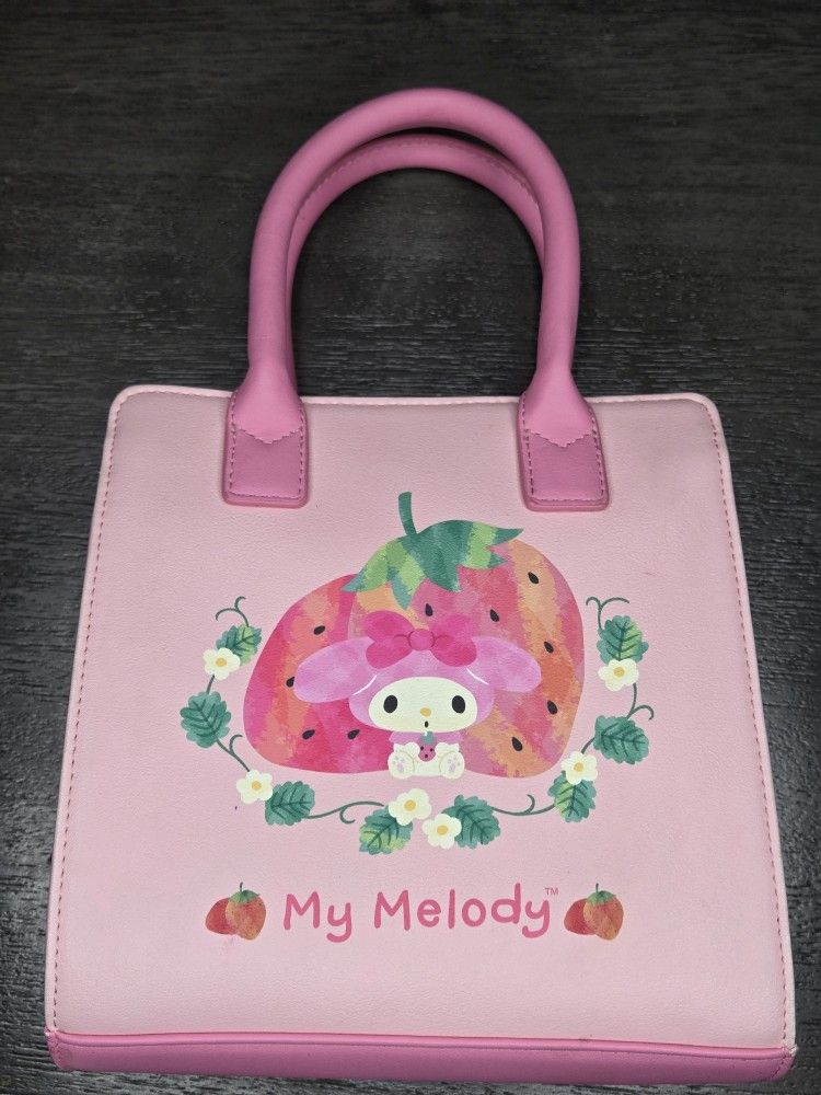 Loungefly My Melody Strawberries Pink Mini Satchel Purse Bag