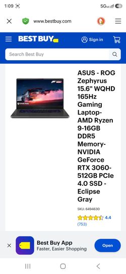 ASUS ROG Zephyrus 15.6" Gaming Laptop