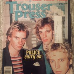 Vintage Trouser Press Music Magazine 1979 The Police
