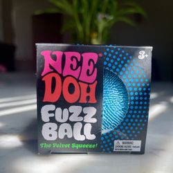 Blue needoh fuzz ball