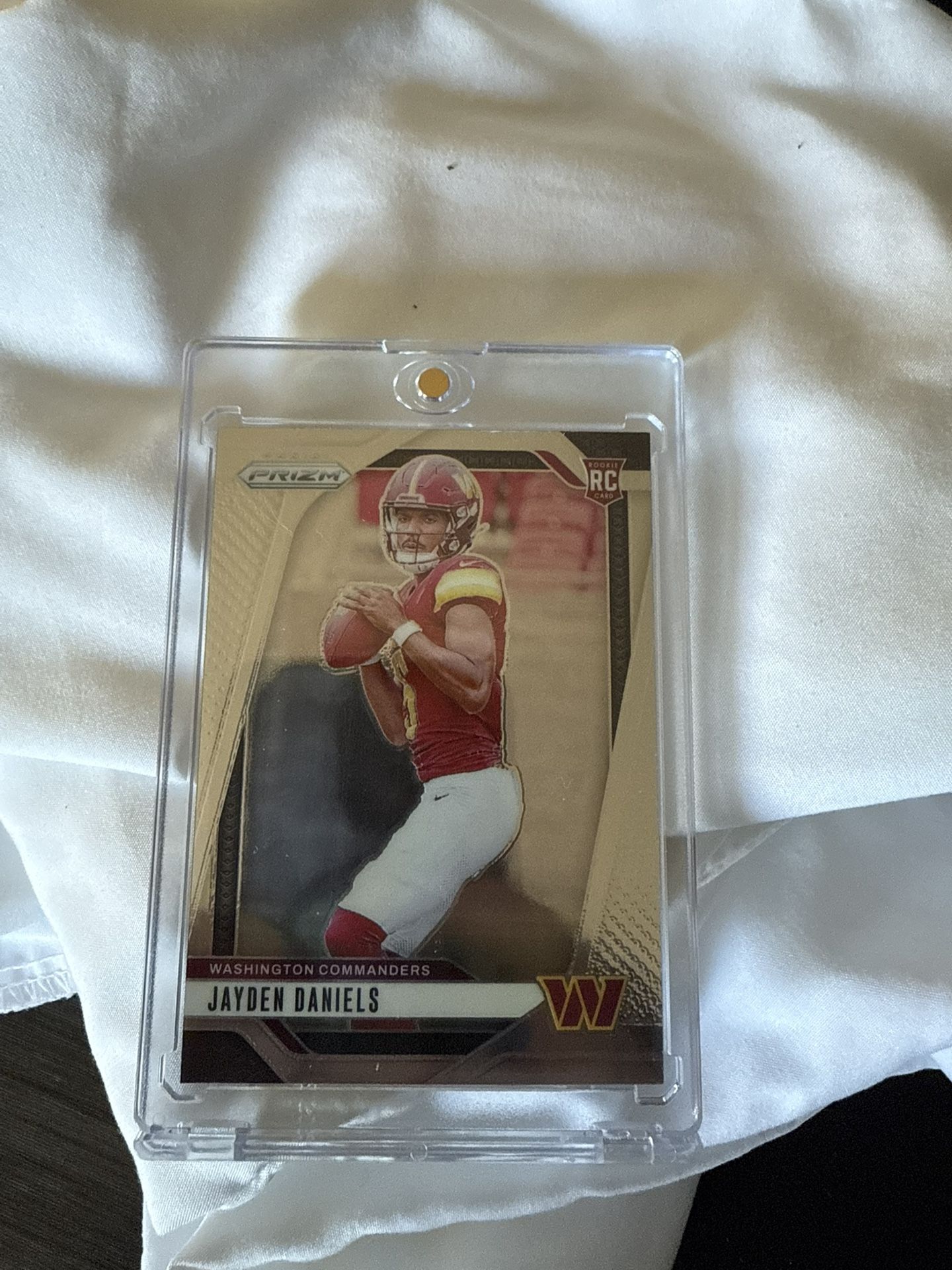 2024 Jayden Daniels Prizm Rookie Card With Magnetic Case Washington Commanders