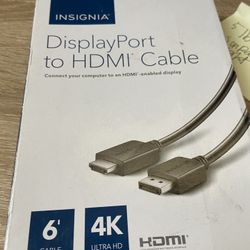 DisplayPort To HDMI Cable