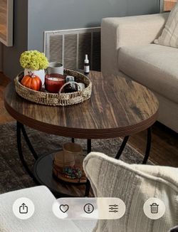 Wooden Coffee Table with Storage