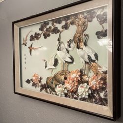 Asian art made with seashells
