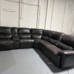 Lauretta 6-piece Leather Power Reclining Sectionals