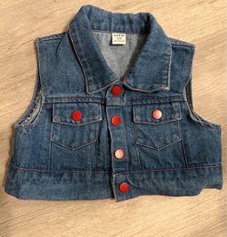 Girls size 5 denim vest