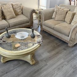 Living Room Set And Three Tables. 