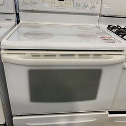 White Electric Stove