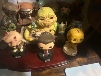 Disney parks Star Wars Jabba sail barge popcorn bucket  with 12  starwars Funko pop included