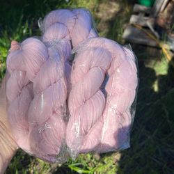 3 Pieces Of Light Lilac light Pink Cheesecloth Table Runners, 6ft Each 