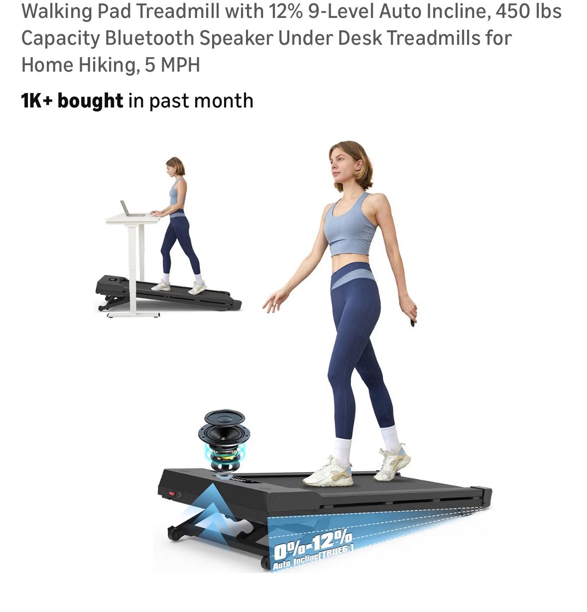 Walking Pad Treadmill 