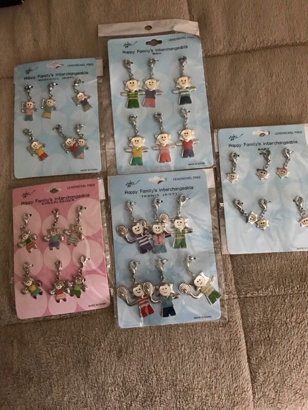 Bracelet , necklace charms. Keychains