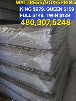 QUEEN BED AND BOX SPRING. Same Day Deliver 