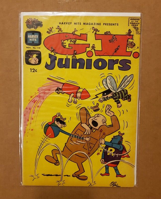 GI Juniors #110 (Harvey Comics, 1970s) – Classic Military Kids' Humor! RAW Comic