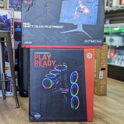 Cyber power Gaming PC With ROG swift Oled Monitor 