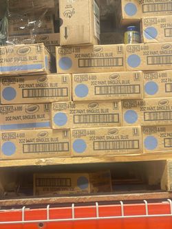 Pallet Of Blue Paint 240