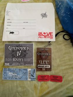 Godsmack IV tour 2006 VPP laminate