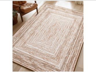 New 5x7 nonslip modern rug