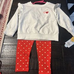 Baby Girls Valentines Set 18 Months 