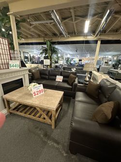 Brand New Brown sofa and Loveseat