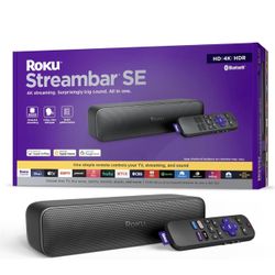 Roku Streambar SE | 2-in-1 TV Soundbar with Built-in 4K/HD/HDR Streaming