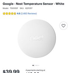 Google Nest Temperature Sensor 2x