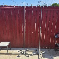 2 HEAVY DUTY IV POLES