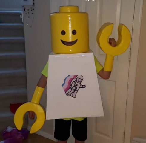 Free Homemade Lego Man Costume
