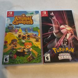 Switch Games - Shining Pearl, Animal Crossing New Horizons 