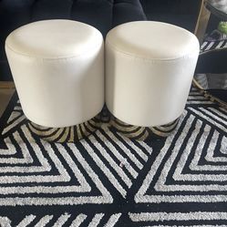 Cream Ottoman 