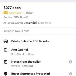 Tickets Ana Gabriel 🎊🎉🎉🎊🎉🎈🎊🎈🎉