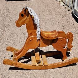 Handmade Wooden Rocking Horse 