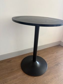 Small black table