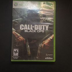 Xbox 360 Call Of Duty Black Ops Cod Game